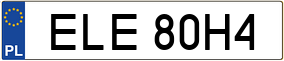 Truck License Plate